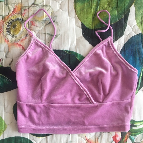 💗 Pink Velvet Crop Top 💗 - Picture 1 of 1
